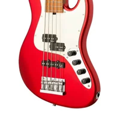 Sadowsky MetroExpress 21-Fret Hybrid P/J Bass, Roasted Maple Fingerboard, 5-String - Solid Candy Apple Red Metallic High Polish image 4