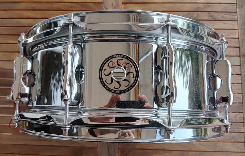 Sakae SDM1455ST 5.5"x14" Steel Snare Drum 2014 - Chrome image 1