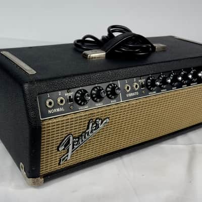 Fender Band Master BlackFace 40 Watt Tube Amplifier Head 1967 - Black image 2