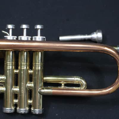 A Beautiful Conn Director Shooting Stars Tri-Color Bb Trumpet in it's Original Case   # 22 T image 6