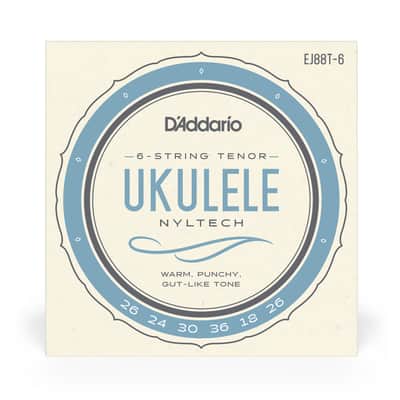 D'addario EJ88T-6 Tenor Nyltech 6-St Ukulele image 1