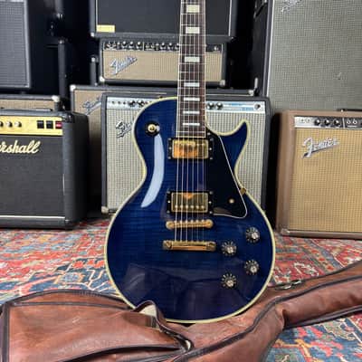 Greco Les Paul Custom Blue Flame Model EGC68- 700 Mint Collection - 1987 image 10