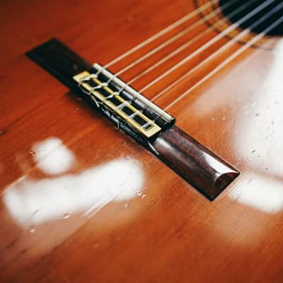 1970s Ryoji Matsuoka M40 – Handcrafted in Japan| Solid Top | Low Action | Vintage Classical Tone image 8