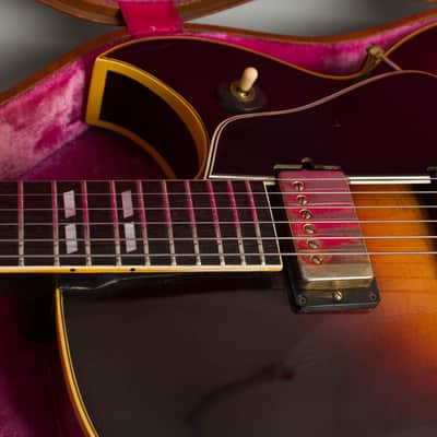 Gibson ES-350TD Thinline Hollow Body Electric Guitar (1961), ser. #R6078-10, original brown hard shell case. image 16
