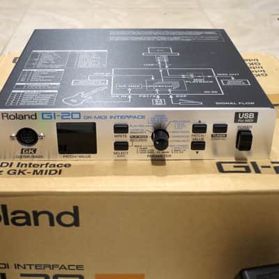 Roland GI-20 GK MIDI Interface USB guitar bass AC adapter Box Manual CD-ROM image 3