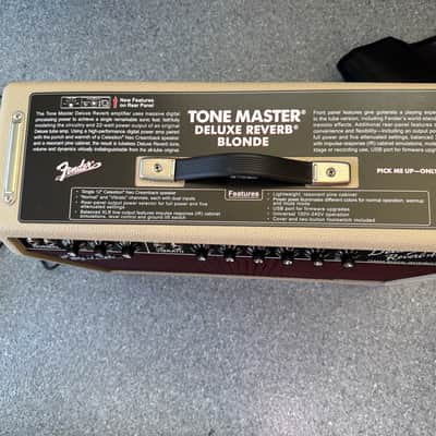Fender Tone Master Deluxe Reverb 2-Channel 22-Watt 1x12" Digital Guitar Combo 2020 - Present - Blonde image 2