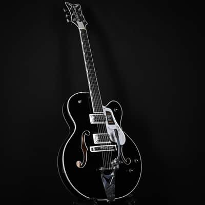 Gretsch Falcon Hollow Body w/ String-Thru Bigsby- Black (JT25113883) image 12
