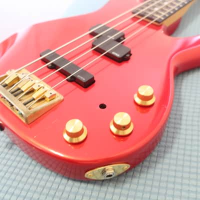 Vintage 1995 Fender Contemporary Precision Bass Lyte Standard MIJ Red With Soft Case Great Bass! image 15