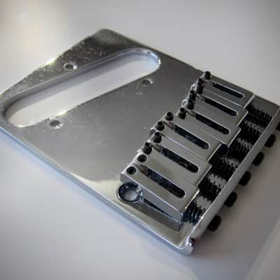 Fender Telecaster Bridge & Saddles Circa 1990-2025 Chrome image 3