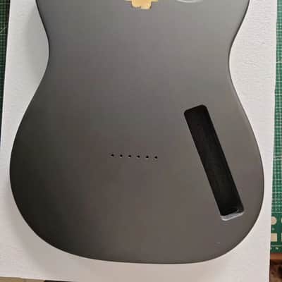 Silver Matte Paulownia Telecaster Tele Style Guitar Body image 1