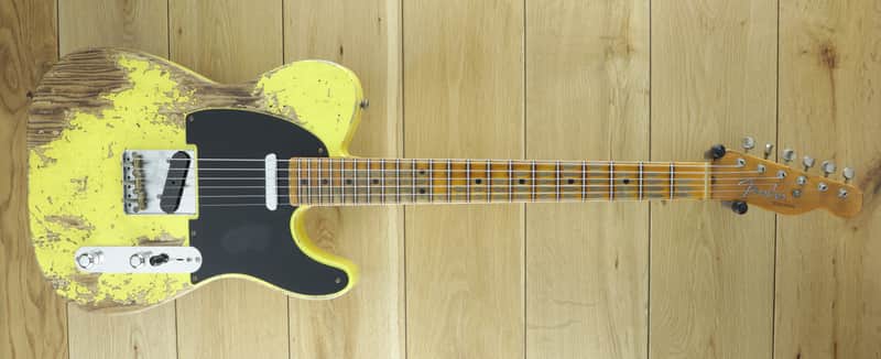 Fender Custom Shop 52 Tele Super Heavy Relic Graffiti Yellow R128147 image 1