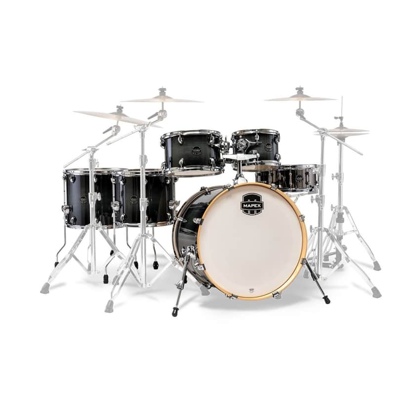 Mapex Armory Drum Kit La Fusion Shell Pack, Black Onyx Burst image 1