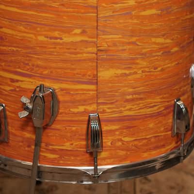 Ludwig 13/16/22/5x14" Super Classic Drum Set - 1970s Mod Orange image 17