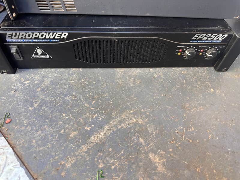 Behringer Europower EP2500 2 x 1200-Watt Power Amplifier 2000s - Black image 1