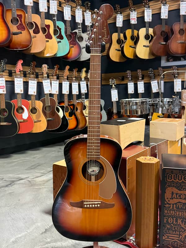 Fender Electric-acoustic guitar "Malibu Player", Sunburst - Open Box image 1