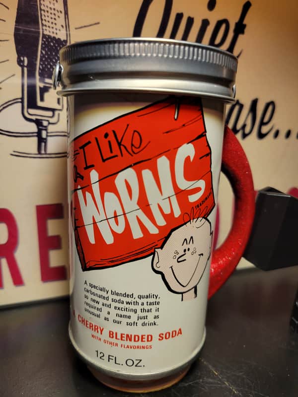 Lo Fi Soda Can Microphone - Cherry, I Like Worms image 1