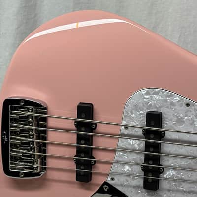 G&L JB-5 jb5 5-string Bass with Case 2021 - Shell Pink image 4