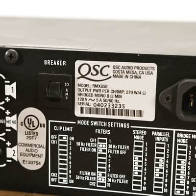 QSC RMX850 2-Channel Power Amplifier CG0124N image 10