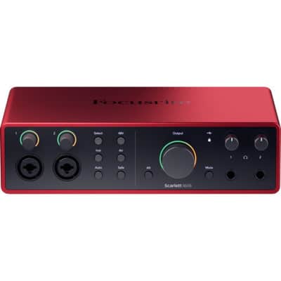 Focusrite Scarlett 16i16 USB-C Audio/MIDI Interface (4th Generation) Bundle with XLR- XLR Cable (2 Pack), Hosa Mid-310 Black 10 ft. Midi cable (2 Pack) image 3