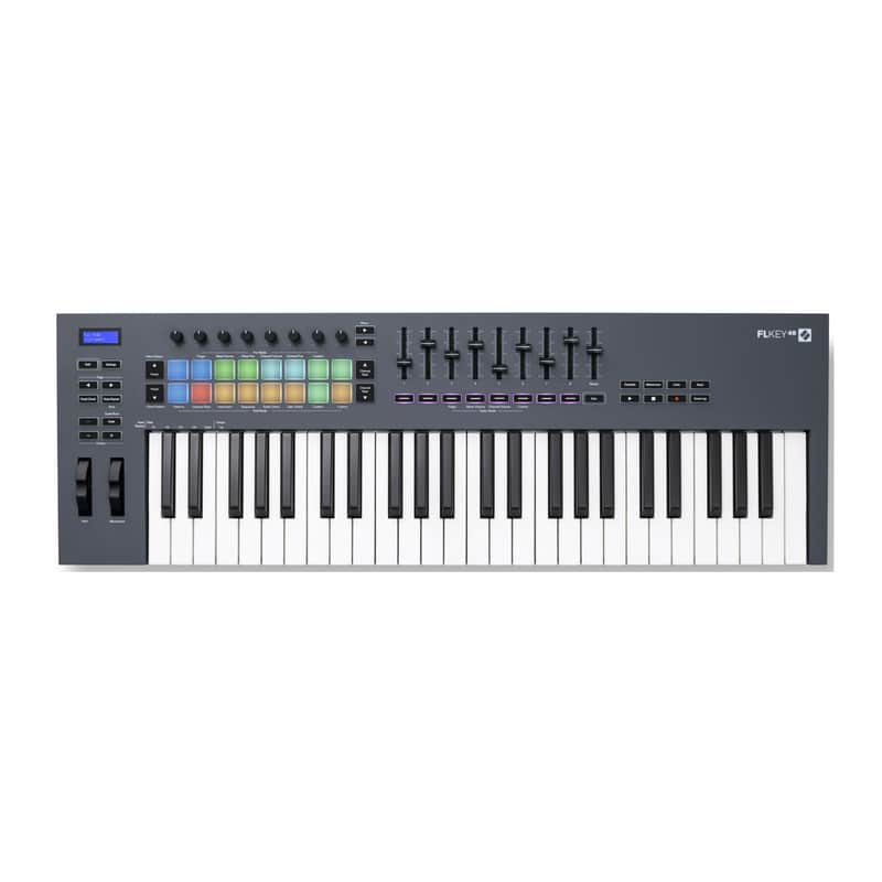 Novation FLkey 49-Key 3 Chord Mode MIDI Keyboard Controller for FL Studio with XLN Audio Addictive Keys, Spitfire Audio Expressive Strings, Klevgrand DAW Cassette, and Klevgrand Roverb image 1