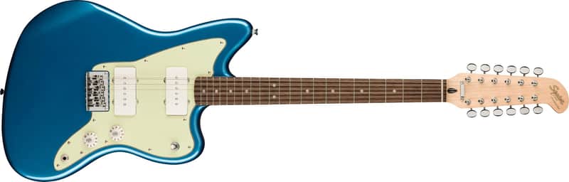 Fender Paranormal Jazzmaster XII, Laurel Fingerboard, Mint Pickguard, Lake Placid Blue image 1