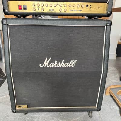 Marshall JCM 900 Lead Series Model 1960A 4x12" Angled Guitar Speaker Cabinet 1990 - 2003 - Black image 2
