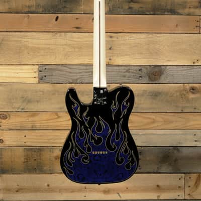 Fender  James Burton Signature Telecaster Electric Guitar Blue Paisley Flames w/ Case "Mint Condition" image 5