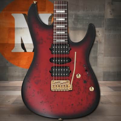 Ibanez Kiko Loureiro Signature 6 String Electric Guitar w/Case - Transparent Ruby Red (KIKO100TRR) image 1