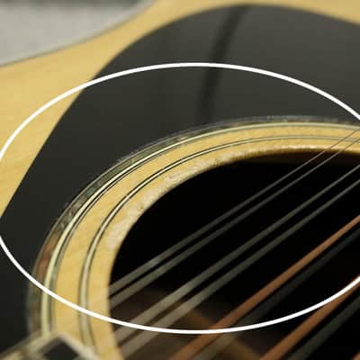 Vintage 1980's made Orange Label Yamaha  FG12-350 12strings Acoustic Guitar  Made in Japan image 12