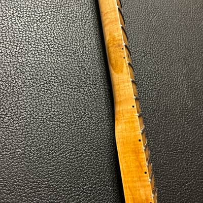 Musikraft Flame Maple Relic USA Stratocaster Neck with Tuners image 11