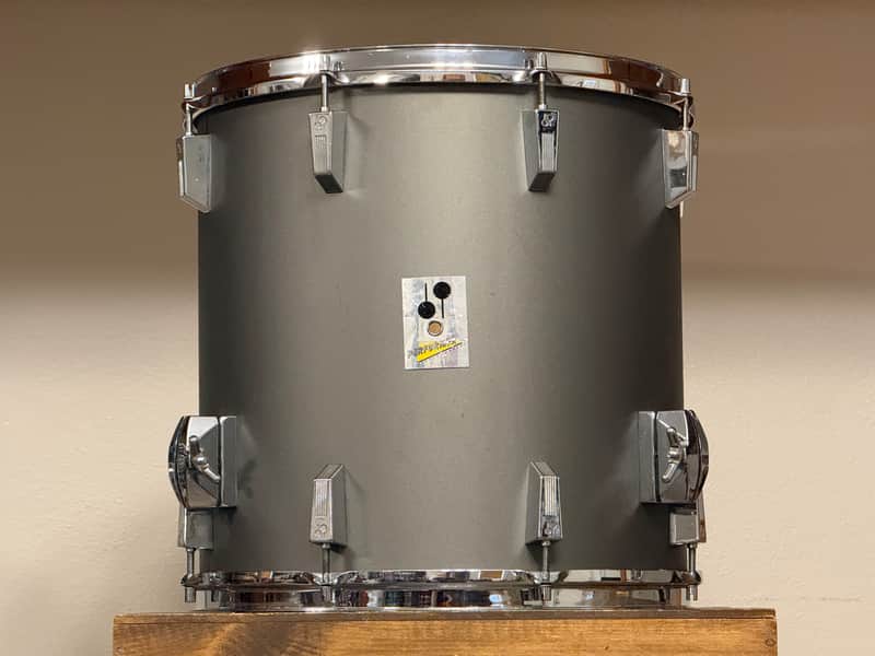 1980's Sonor Performer 16" Hi-tech Grey 16x16 Floor Tom image 1