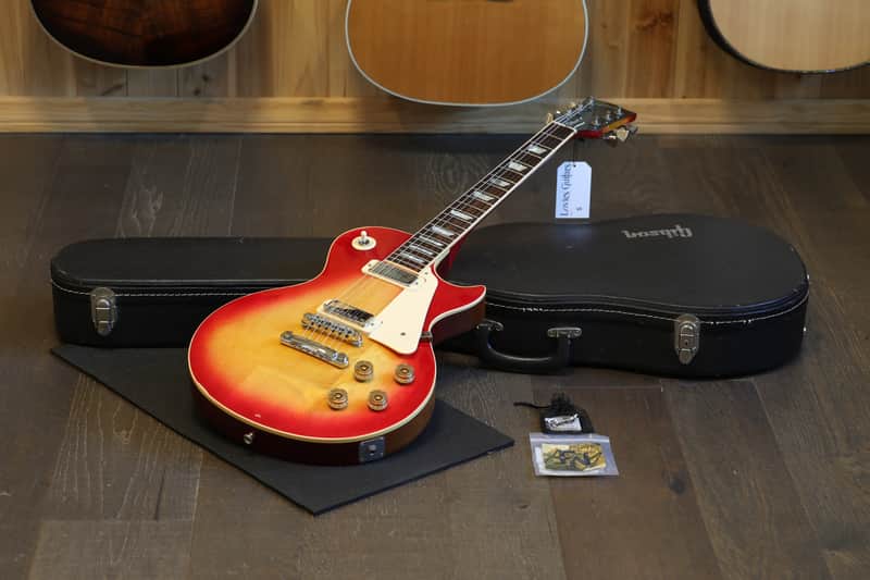 1981 Gibson Les Paul Deluxe Electric Guitar Cherry Sunburst + OHSC