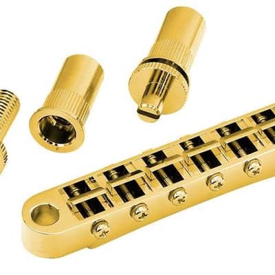 Gotoh Tunematic Bridge With Large Holes - Gold image 1