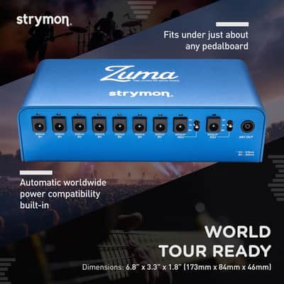 Strymon ZUMA + Free Noise Shirt 9-Output High Current DC Power Supply - Blue image 4