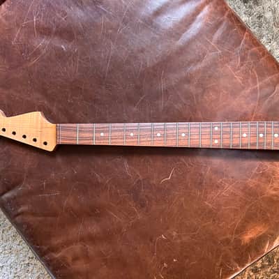 Musikraft Strat Neck 60s Oval C, Roasted Maple with Pao Farro, Aged Oil Finish NEW image 4