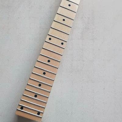 Strat Stratocaster Style Maple Wood Guitar Neck, 24 Frets Fingerboard, Locking Nut image 3