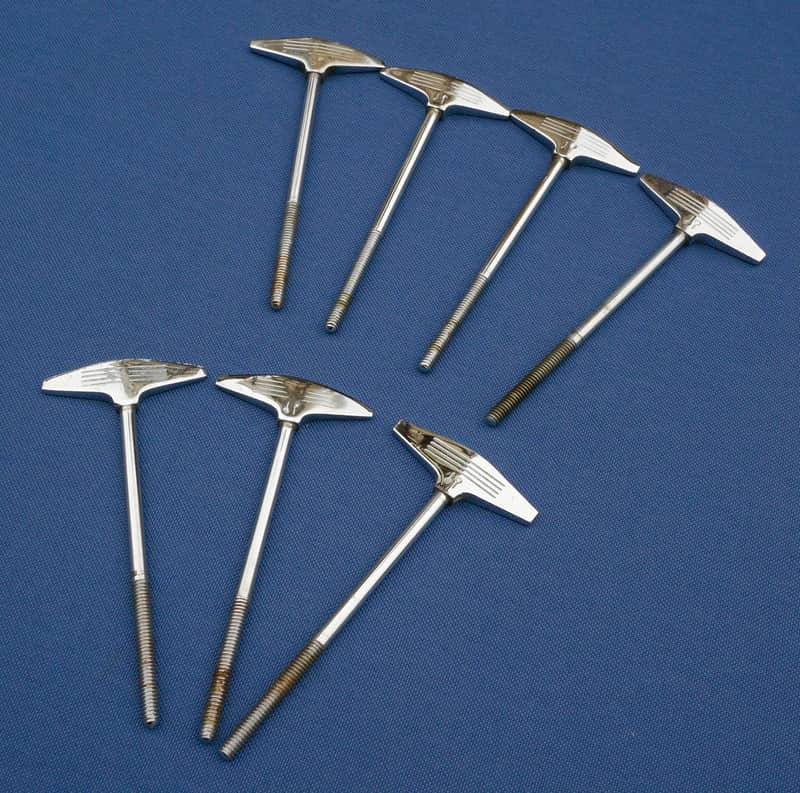 Sonor Signature Lite Hilite T-rods Tension Rods Bass Drum Lot of 7 Vintage image 1