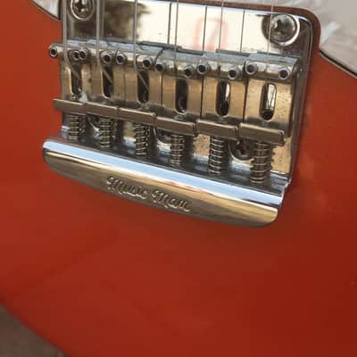 Ernie Ball Music Man Albert Lee SSS- Birdseye Maple- Pearl Orange-Hardcase image 5