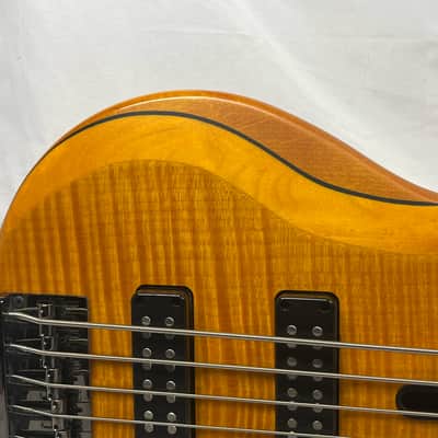Yamaha TRBX605FM 5-String Electric Bass- Matte Amber image 4