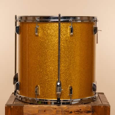 1965 Leedy (Slingerland) Floor Tom in Gold Sparkle 16x16 image 4