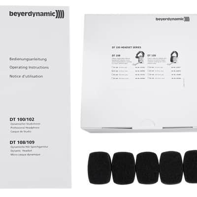 Beyerdynamic DT 108 Black 50 ohm Singe-Ear Brodcast Headset+Mic+Headphones image 8