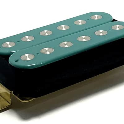 Dragonfire Phat Screamer ~ Neck Position Humbucker Pickup ft. Oversized "Phat" Pole Styling ~ Teal image 2