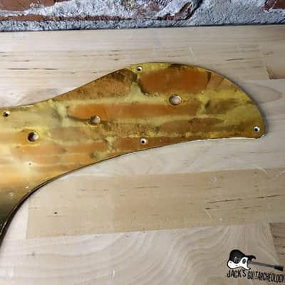 Guyatone / Kent MIJ Bass Pickguard (1960s Gold - Anodized Aluminum) image 13
