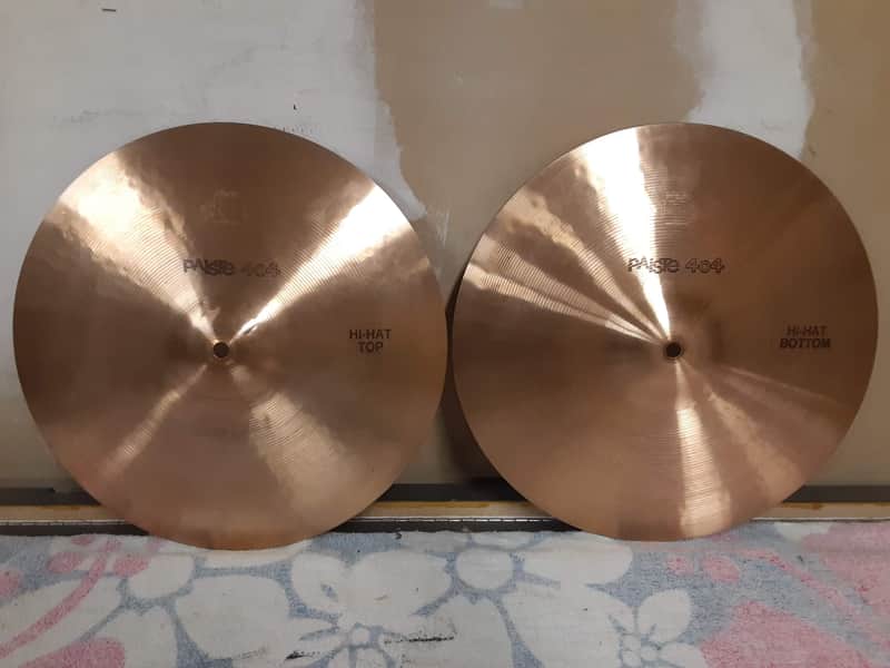 Paiste 14" 404 "Black Label" Hi-Hat Cymbals (Pair) 1974 - 1980 image 1