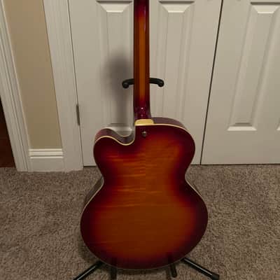 Ibanez AF151-AWB 2013 - aged whiskey burst image 6