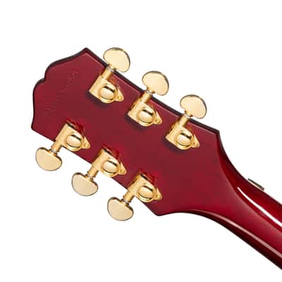 Epiphone Alex Lifeson Signature Les Paul Custom Axcess Left-Handed Guitar - Quilt Ruby image 9