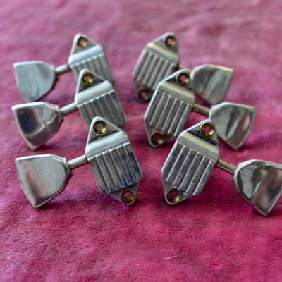 Vintage 1960s Gibson Nickel Waffleback Tuner Set - Tal Farlow, Martin Gibson Acoustic image 1
