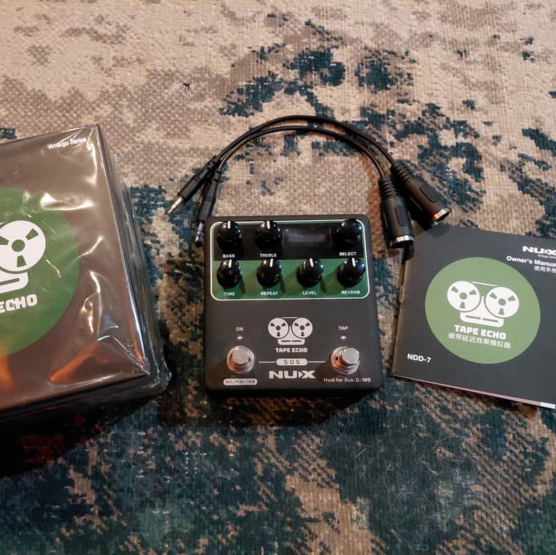 NuX NDD-7 Tape Echo 2022 - Present - Black / Green image 1