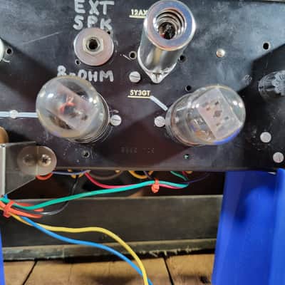 Kay K-504 Amplifier 1960s Cab with Mojotone Princeton Amp Kit Built In 2017 - Black and Creme image 12