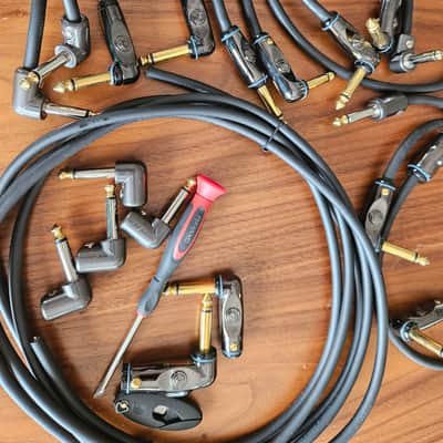 D'Addario PW-GPKIT-50 Planet Waves DIY Solderless Custom 1/4" TS Cable Kit - 40', 10 plugs 2008 - 2020 - Black image 3